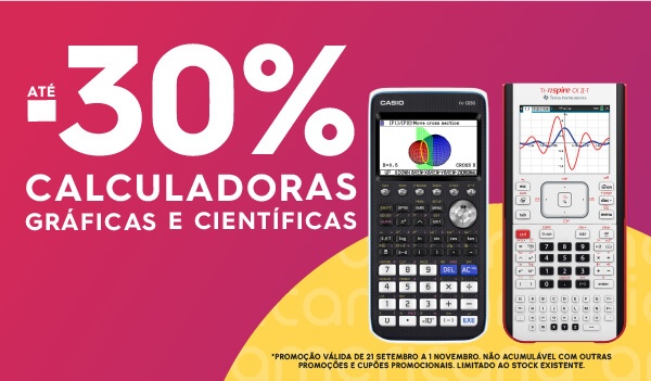 Até -30% Calculadoras Gráficas e Cientificas 